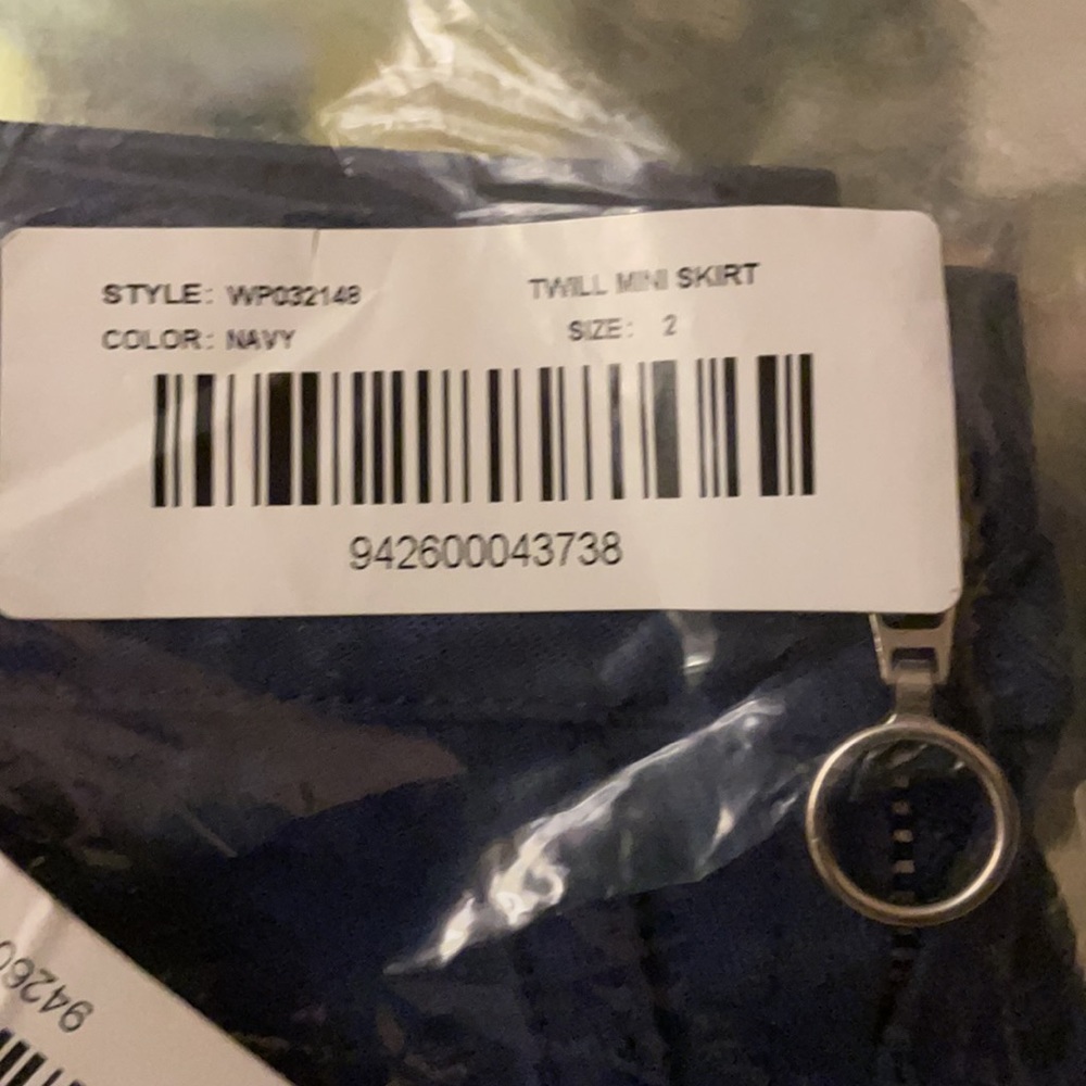 Alex Mill Twill Mini Skirt In Navy Blue - Picture 7 of 7
